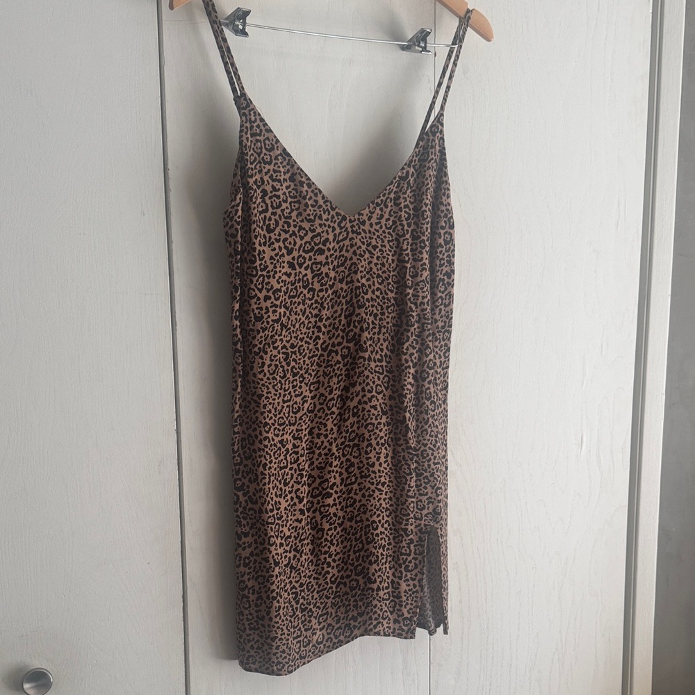 Reformation Leopard Print Mini Dress